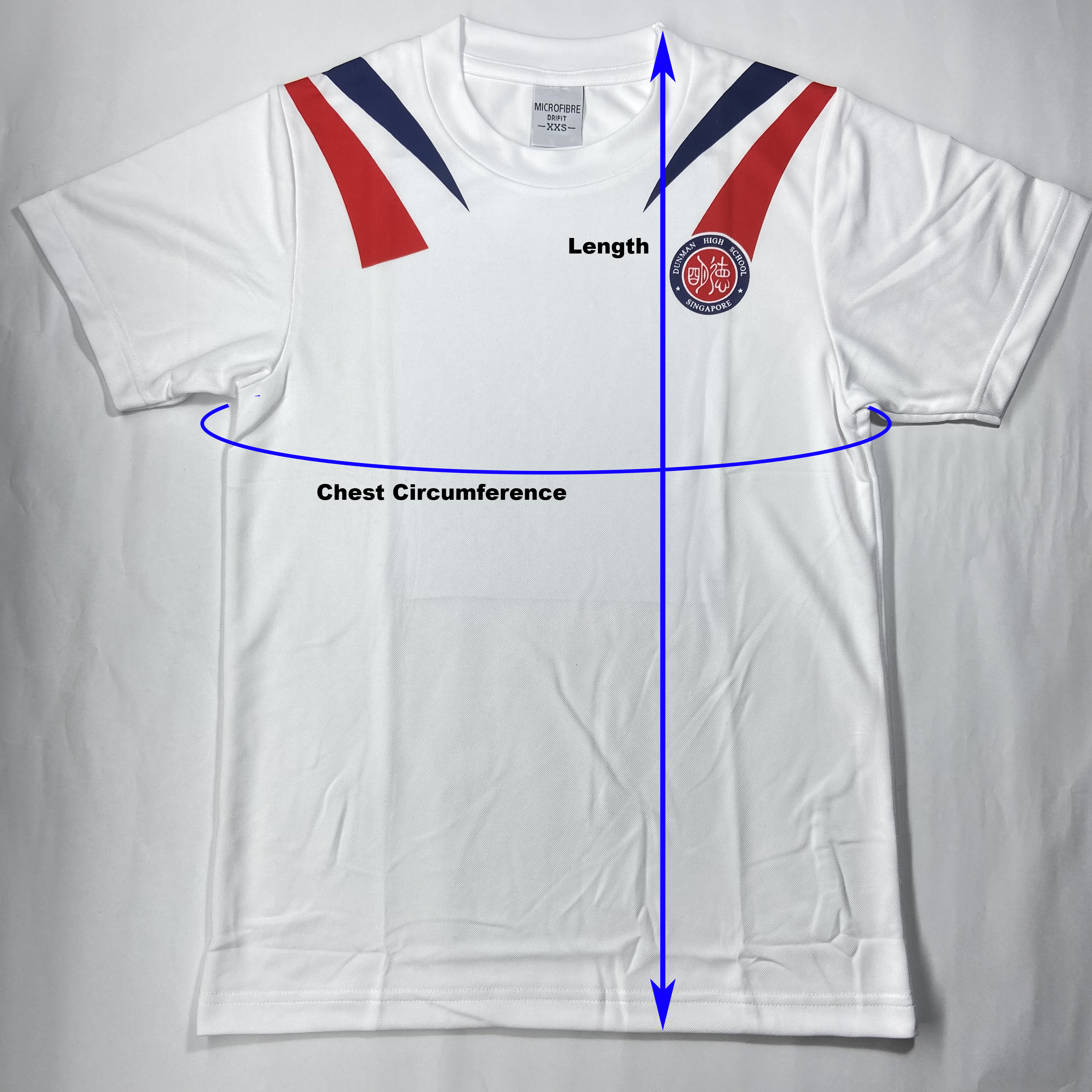 Dunman PE Tee - Product Dimenson